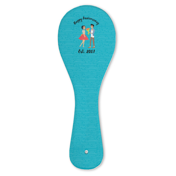 Custom Happy Anniversary Ceramic Spoon Rest (Personalized)