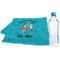 Happy Anniversary Sports Towel Folded with Water Bottle