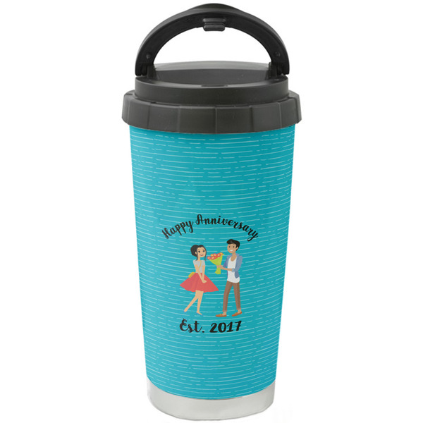 Custom Happy Anniversary Stainless Steel Coffee Tumbler (Personalized)