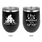 Happy Anniversary Stainless Wine Tumblers - Black - Double Sided - Approval