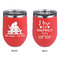 Happy Anniversary Stainless Wine Tumblers - Coral - Double Sided - Approval