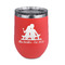 Happy Anniversary Stainless Wine Tumblers - Coral - Double Sided - Front