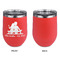 Happy Anniversary Stainless Wine Tumblers - Coral - Single Sided - Approval