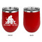 Happy Anniversary Stainless Wine Tumblers - Red - Single Sided - Approval