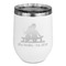 Happy Anniversary Stemless Stainless Steel Wine Tumbler - White - Double Sided (Personalized)