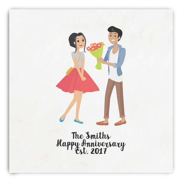 Custom Happy Anniversary Paper Dinner Napkins (Personalized)