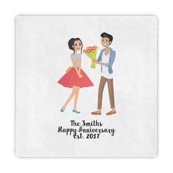Happy Anniversary Decorative Paper Napkins (Personalized)
