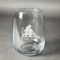 Happy Anniversary Stemless Wine Glass - Front/Approval