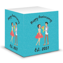 Happy Anniversary Sticky Note Cube (Personalized)