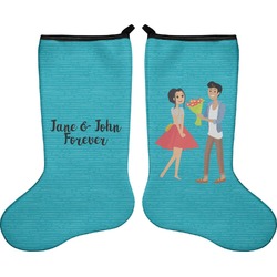 Happy Anniversary Holiday Stocking - Double-Sided - Neoprene (Personalized)
