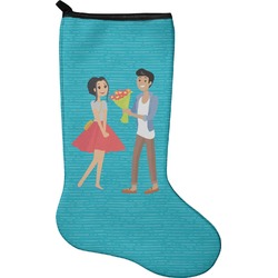 Happy Anniversary Holiday Stocking - Single-Sided - Neoprene