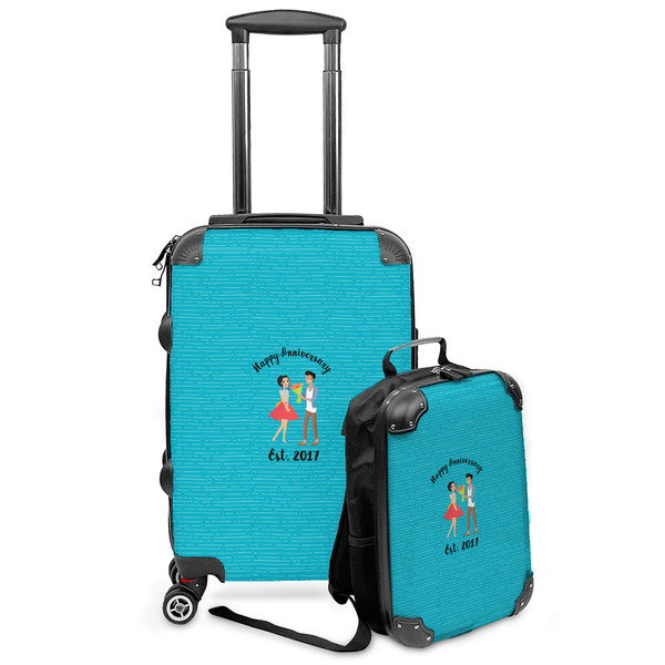 Custom Happy Anniversary Kids 2-Piece Luggage Set - Suitcase & Backpack (Personalized)