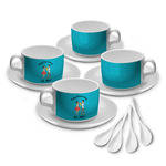 Happy Anniversary Tea Cup - Set of 4 (Personalized)