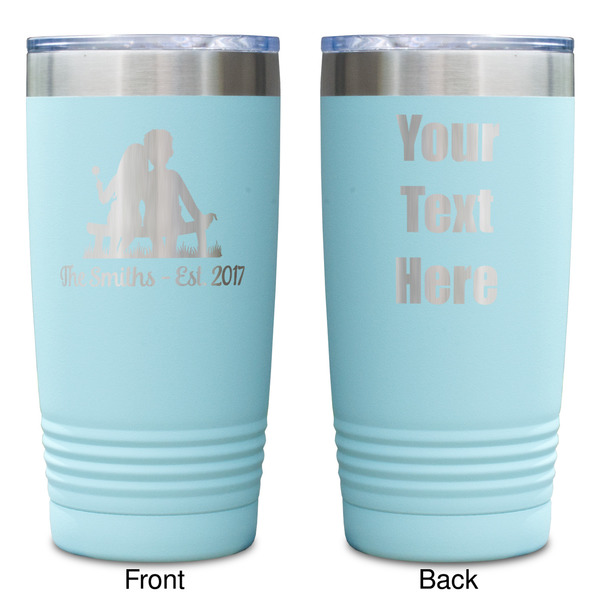 Happy Anniversary Teal Polar Camel Tumbler - 20oz -Double Sided - Approval