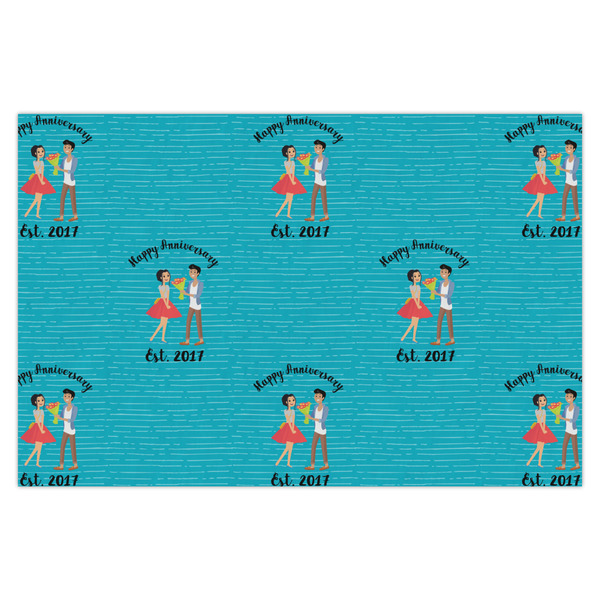 Custom Happy Anniversary Tissue Paper Sheets - X-Large - Heavyweight (Personalized)