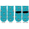 Happy Anniversary Toddler Ankle Socks - Double Pair - Front and Back - Apvl