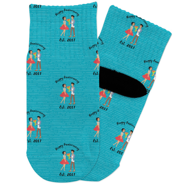 Custom Happy Anniversary Toddler Ankle Socks (Personalized)