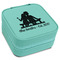 Happy Anniversary Travel Jewelry Boxes - Leatherette - Teal - Angled View