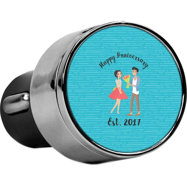 Custom Happy Anniversary USB Car Charger (Personalized)