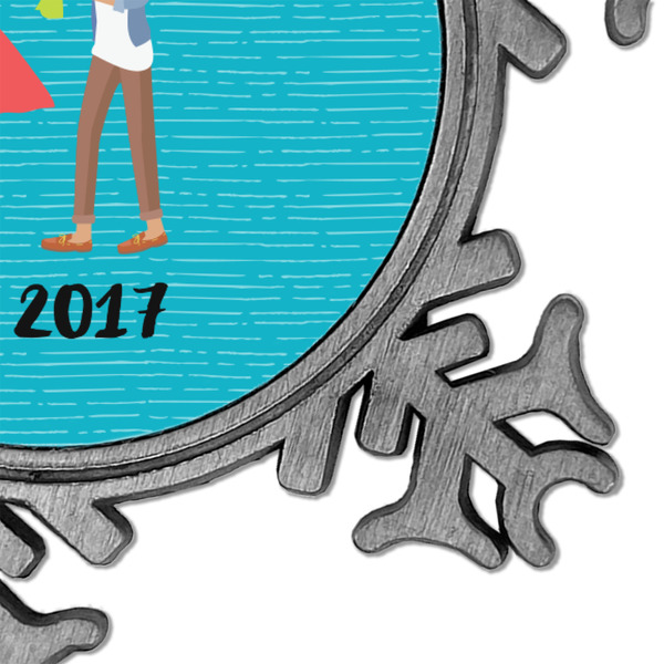 Happy Anniversary Vintage Snowflake - Detail