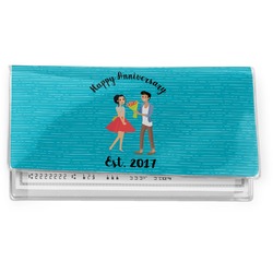 Happy Anniversary Vinyl Checkbook Cover (Personalized)