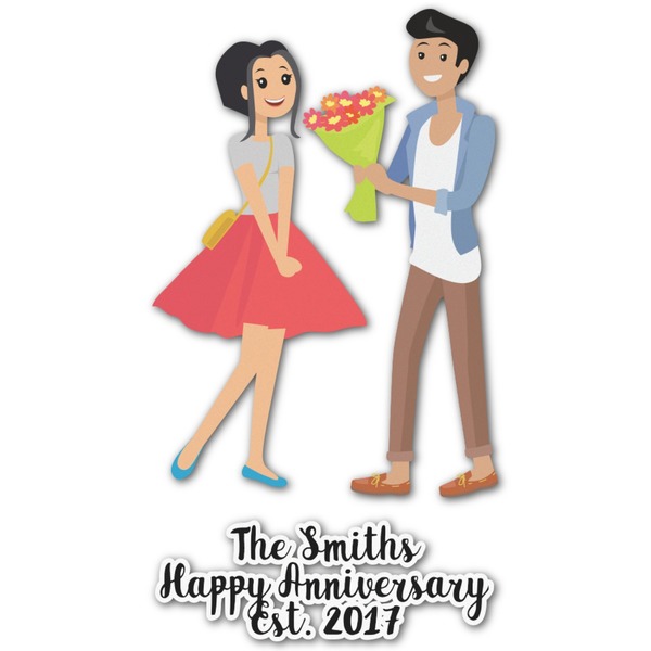 Custom Happy Anniversary Graphic Decal - Medium (Personalized)