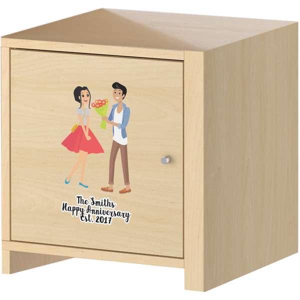 Happy Anniversary Wall Graphic on Wooden Cabinet