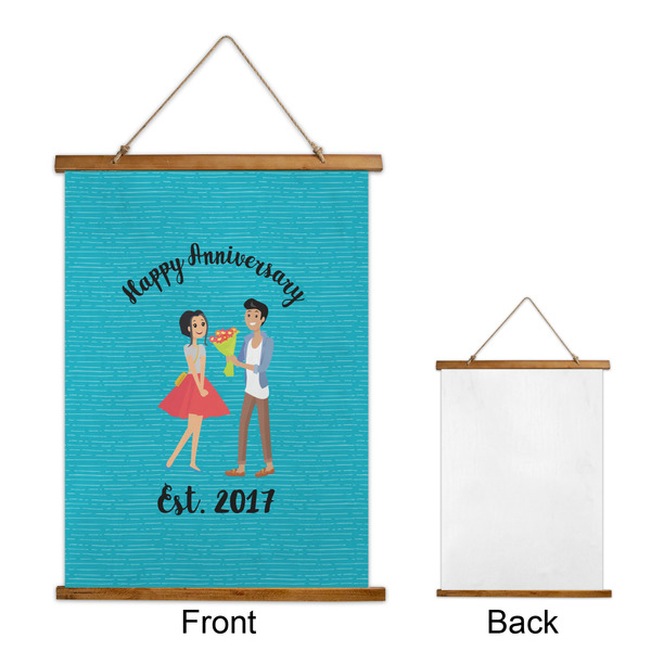 Happy Anniversary Wall Hanging Tapestry - Portrait - APPROVAL