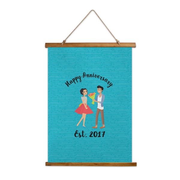 Custom Happy Anniversary Wall Hanging Tapestry (Personalized)