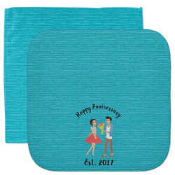 Happy Anniversary Facecloth / Wash Cloth (Personalized)
