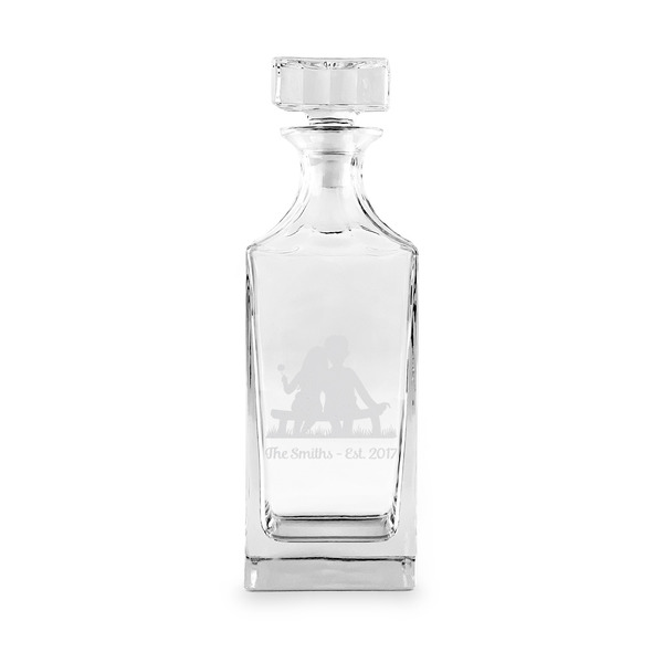 Happy Anniversary Whiskey Decanter - 30oz Square - FRONT