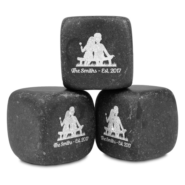 Custom Happy Anniversary Whiskey Stone Set - Set of 3 (Personalized)