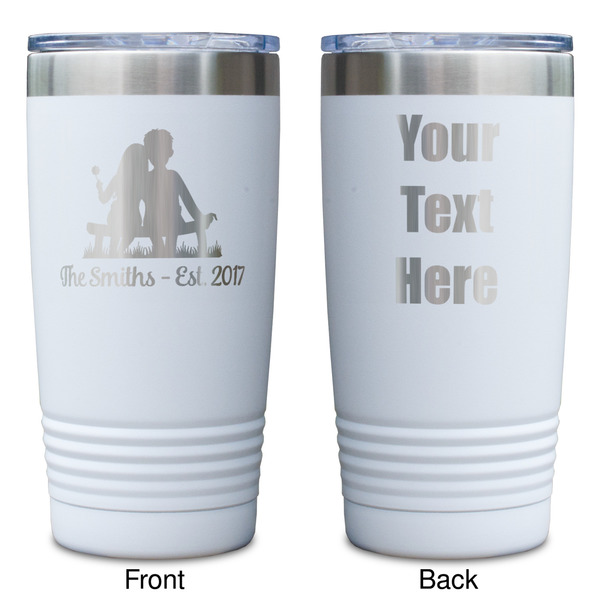 Happy Anniversary White Polar Camel Tumbler - 20oz - Double Sided - Approval