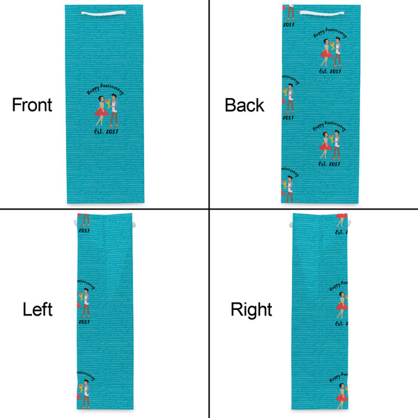 Happy Anniversary Wine Gift Bag - Gloss - Approval