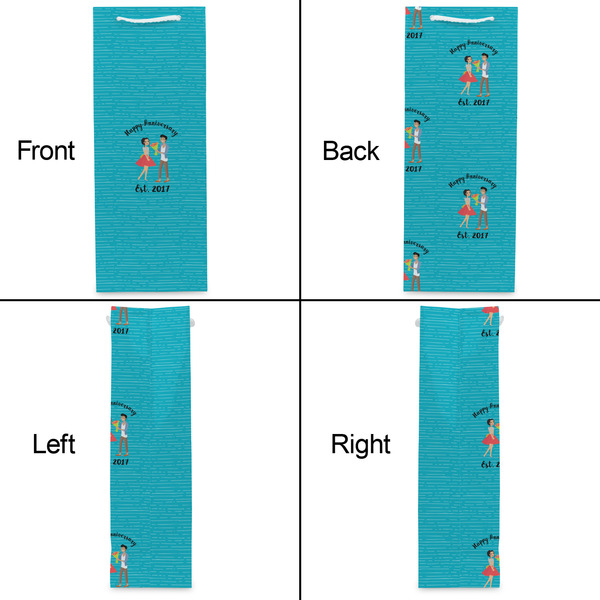 Happy Anniversary Wine Gift Bag - Matte - Approval