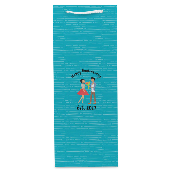 Happy Anniversary Wine Gift Bag - Matte - Front