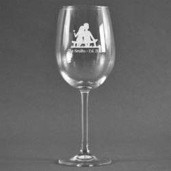 Happy Anniversary Wine Glass - Engraved (Personalized)
