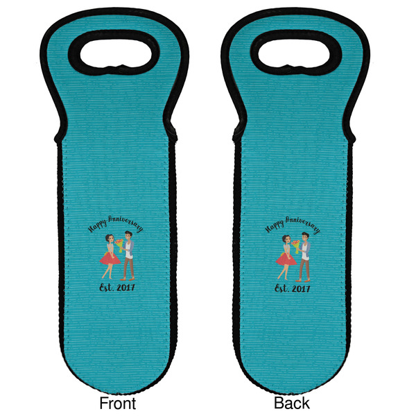 Happy Anniversary Wine Tote Front & Back