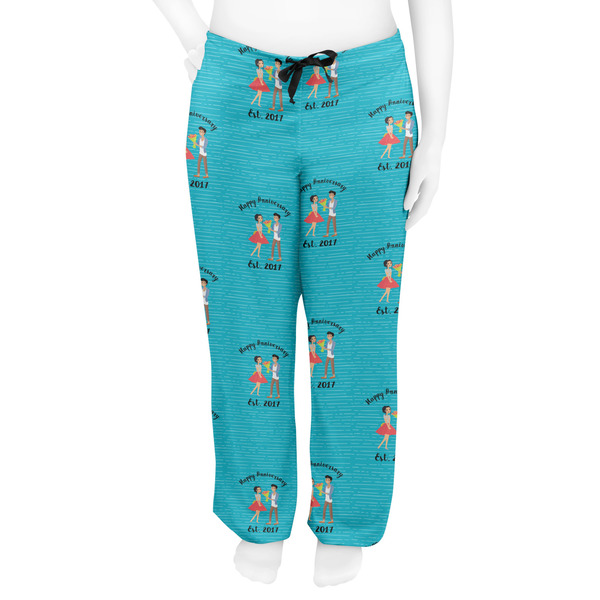 Happy Anniversary Women's Pj on model - Front