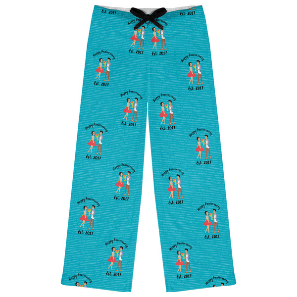 Custom Happy Anniversary Womens Pajama Pants (Personalized)