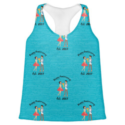 Happy Anniversary Womens Racerback Tank Top - X Large (Personalized)