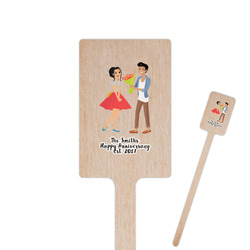 Happy Anniversary Rectangle Wooden Stir Sticks (Personalized)