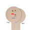 Happy Anniversary Wooden 6" Food Pick - Round - Single Sided - Front & Back