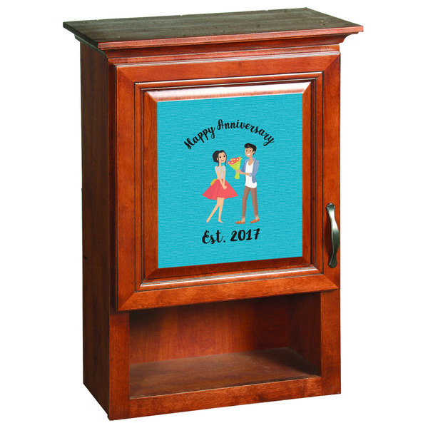 Happy Anniversary Wooden Cabinet Decal (Medium)