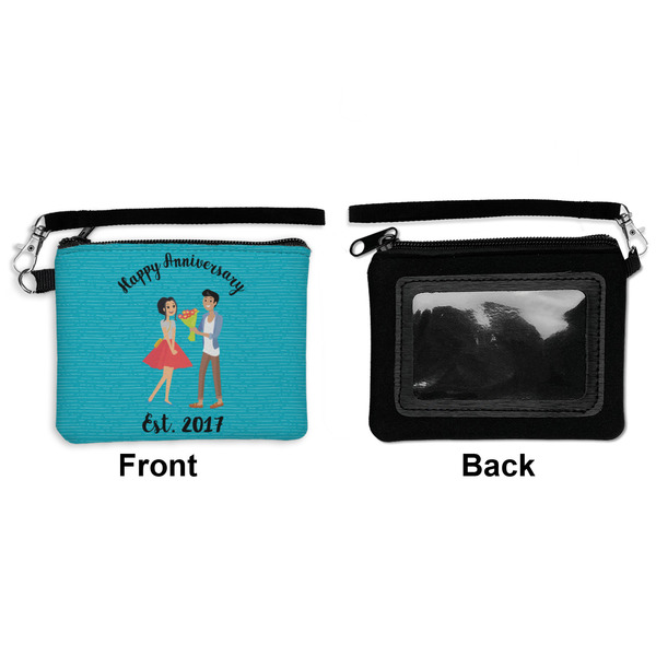 Happy Anniversary Wristlet ID Cases - Front & Back