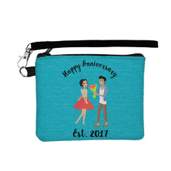Happy Anniversary Wristlet ID Case w/ Couple's Names
