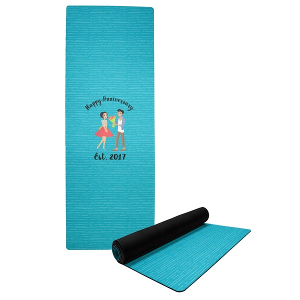 Custom Happy Anniversary Yoga Mat (Personalized)