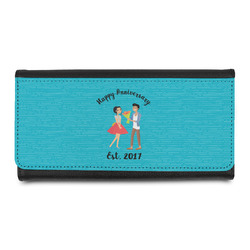 Happy Anniversary Leatherette Ladies Wallet (Personalized)