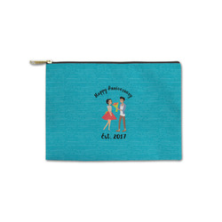 Happy Anniversary Zipper Pouch - Small - 8.5"x6" (Personalized)