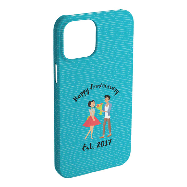 Custom Happy Anniversary iPhone Case - Plastic - iPhone 15 Pro Max (Personalized)